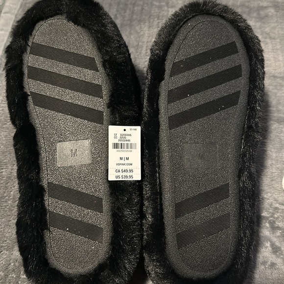 PINK (Victoria’s Secret) Black Platform Slipper - Picture 3 of 4